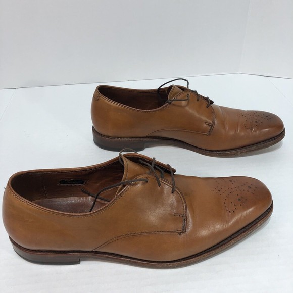 Allen Edmonds Flatiron Derby Oxfords Perforated Walnut Men 10.5 D 1153 32204 - Picture 8 of 12